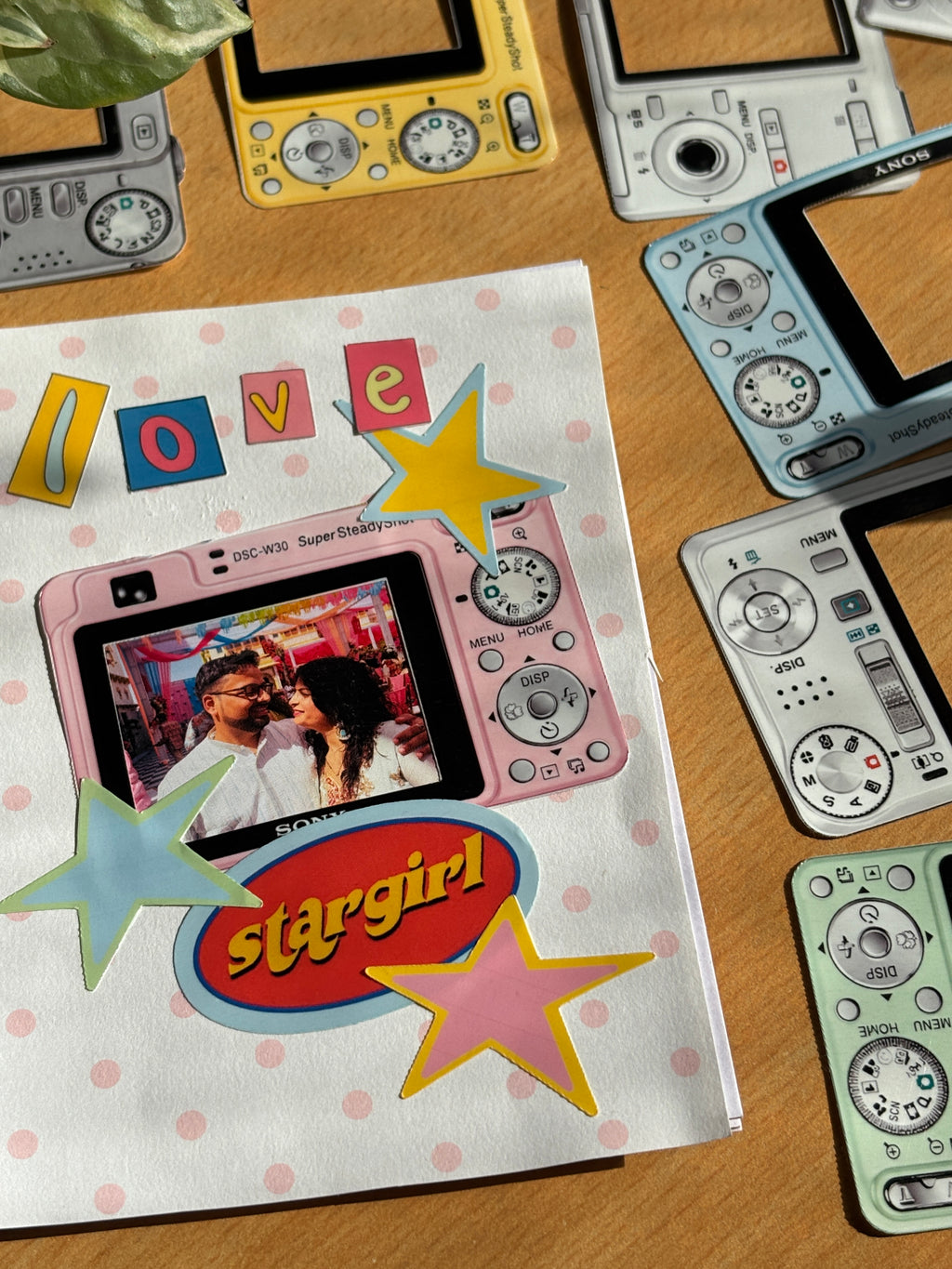 digicam photo frame stickers · set of 8
