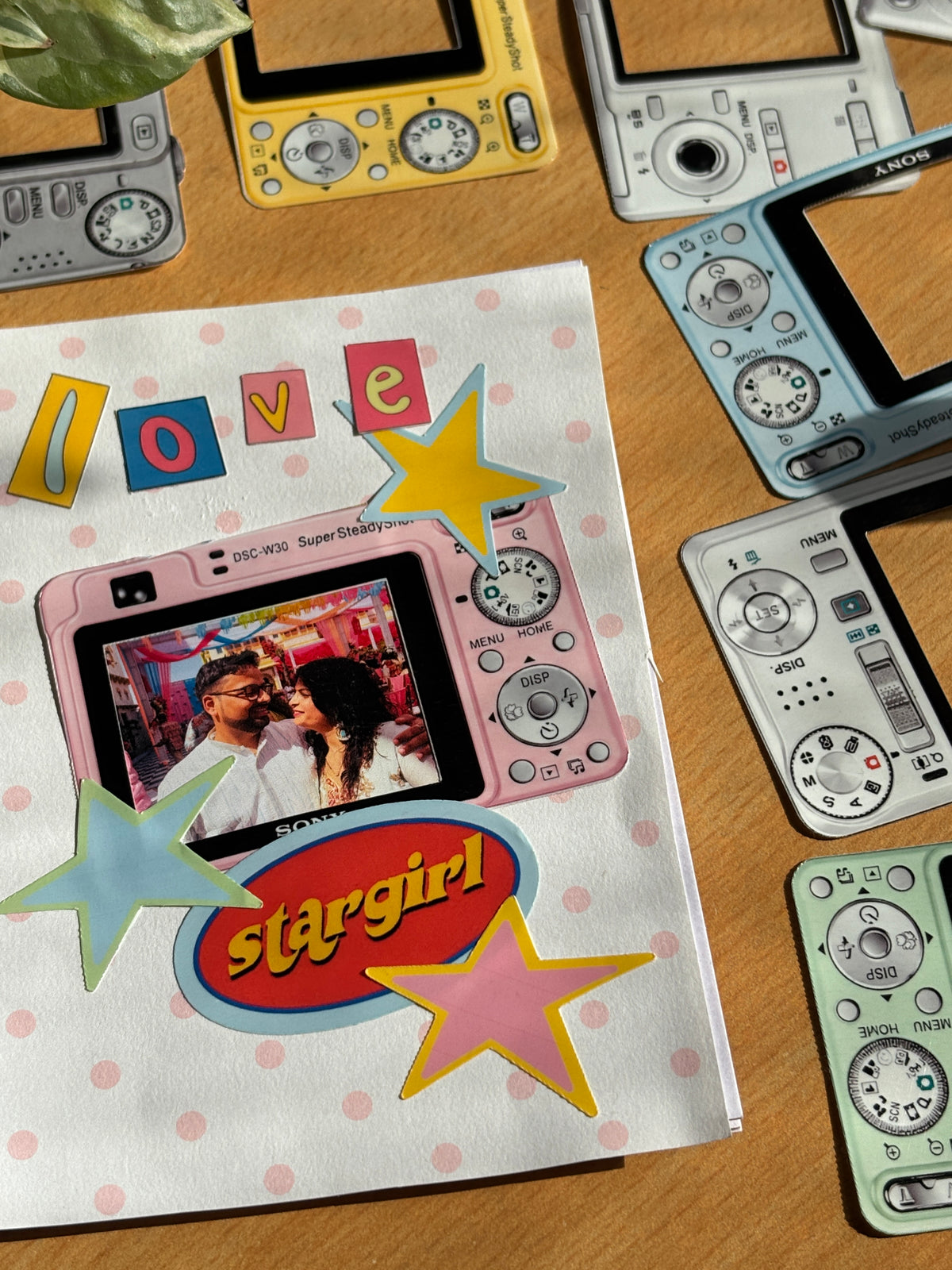 digicam photo frame stickers · set of 8
