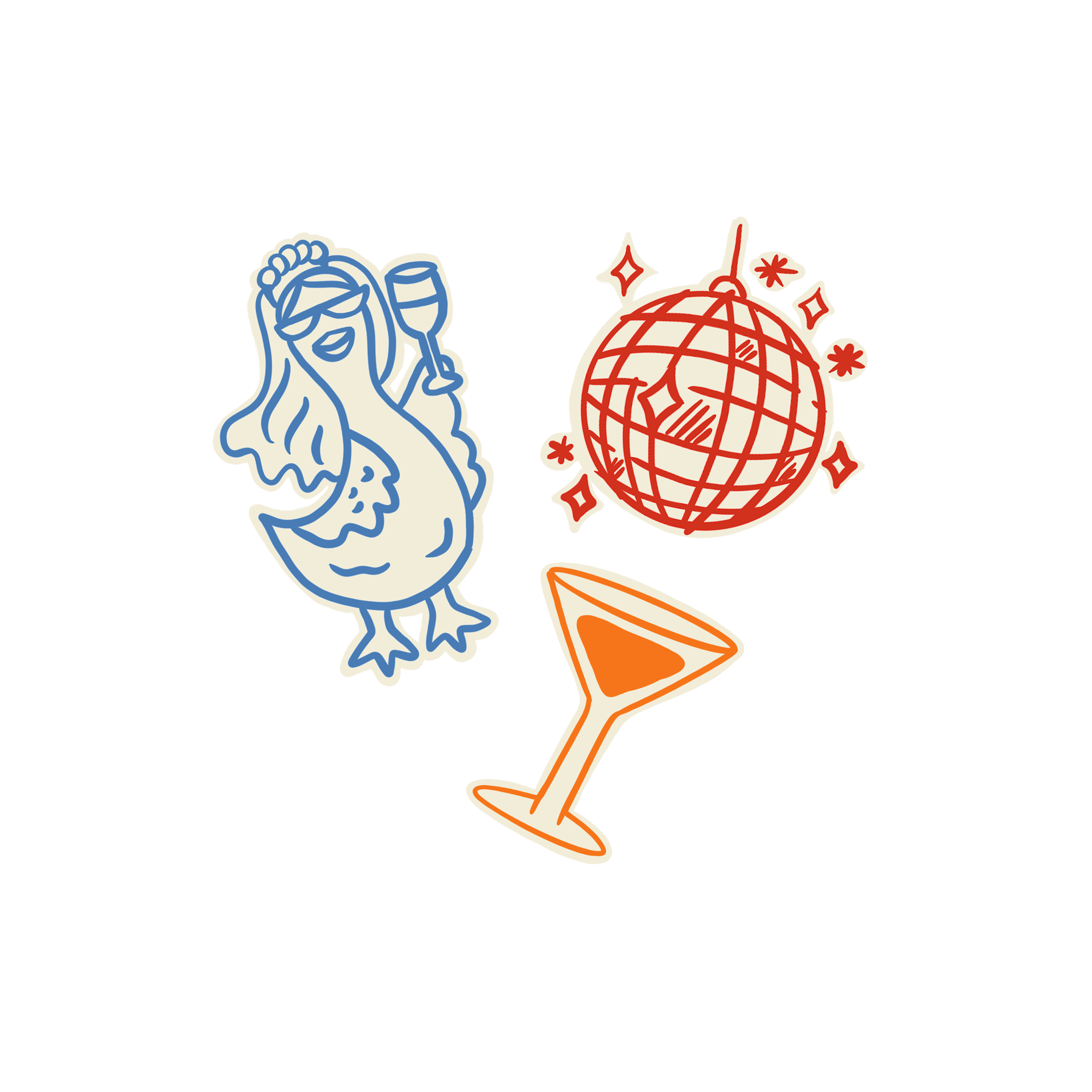 brb, becoming iconic sticker sheet