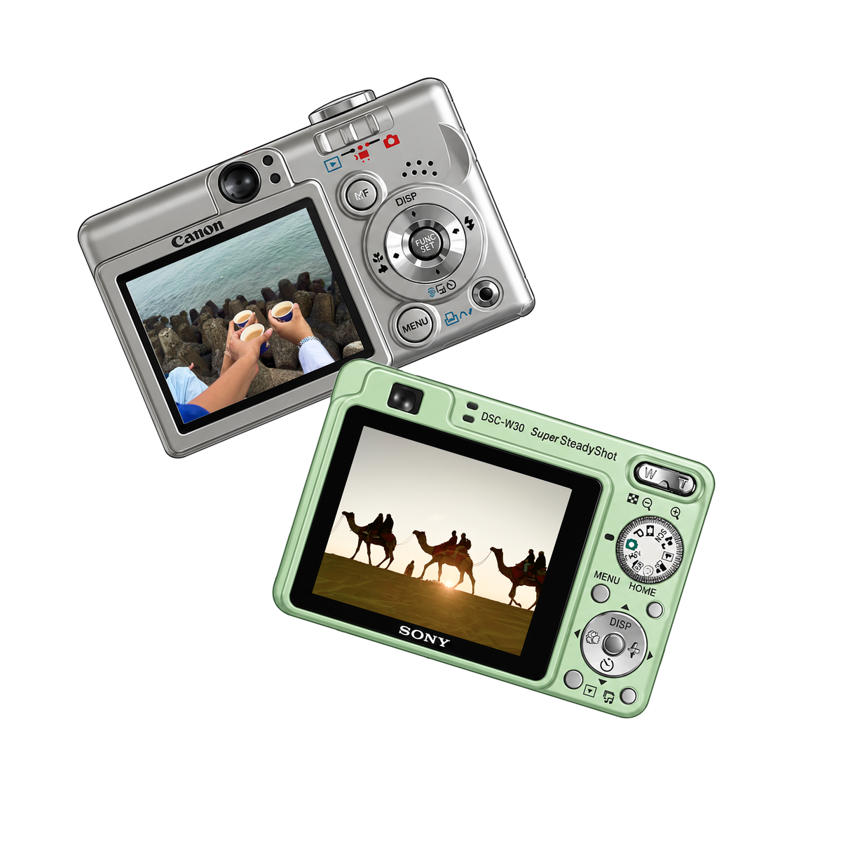 digicam photo frame stickers · set of 8