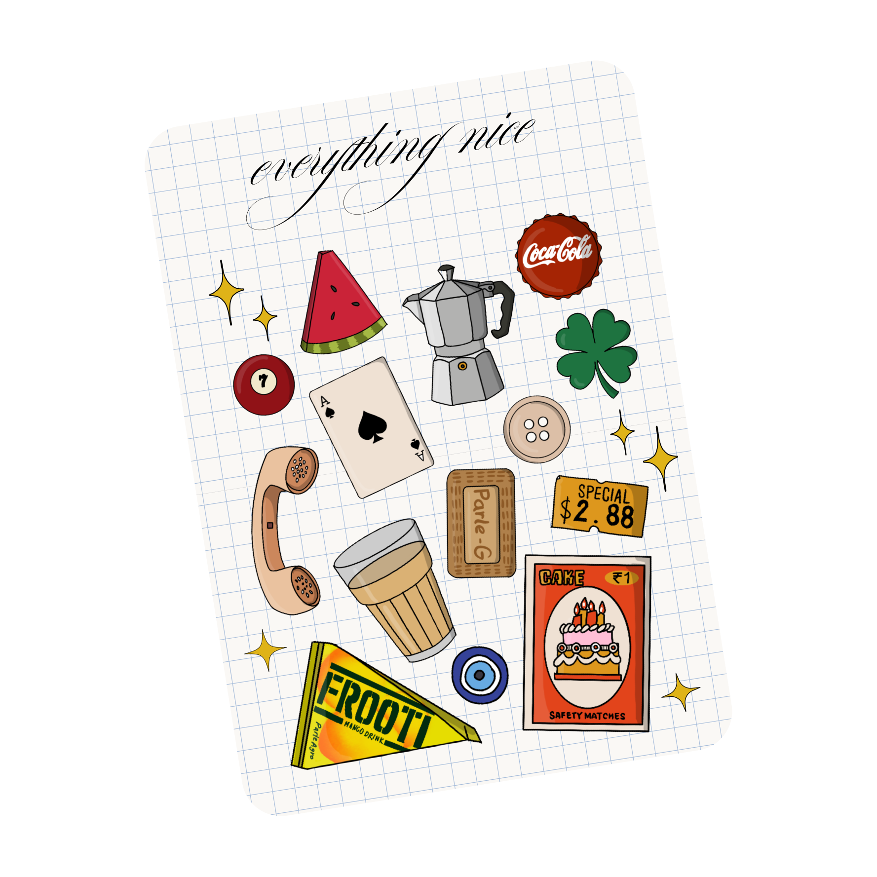 everything nice sticker sheet