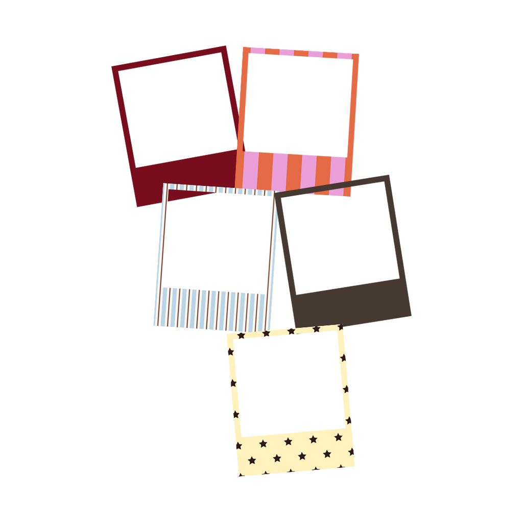 polaroid frame stickers · set of 10