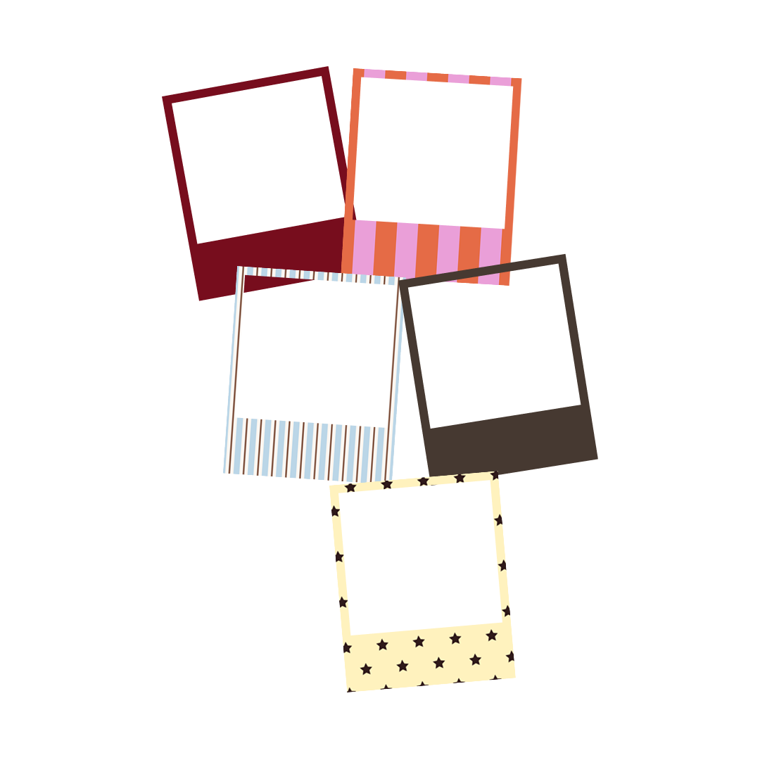polaroid frame stickers · set of 10