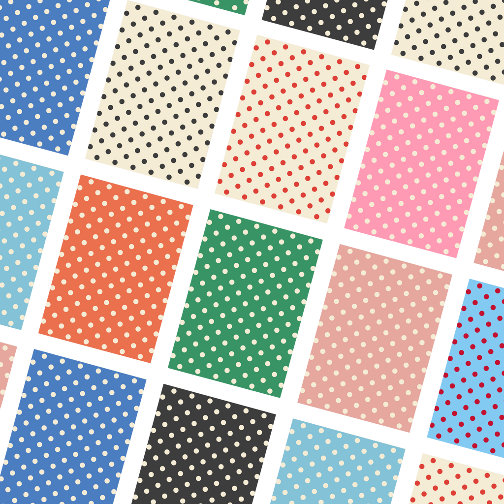 polka dots scrapbooking paper (pack of 10)