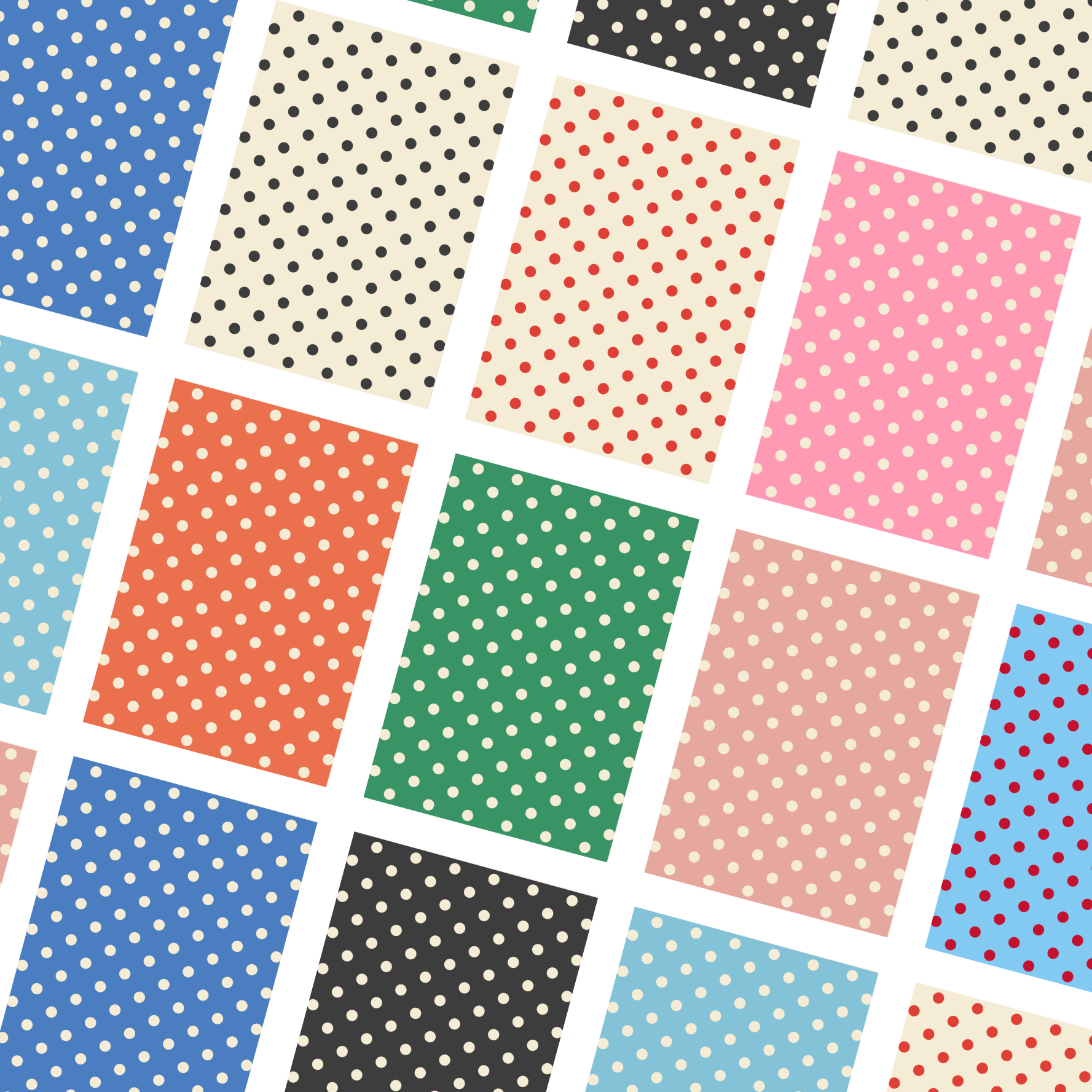 polka dots scrapbooking paper (pack of 10)