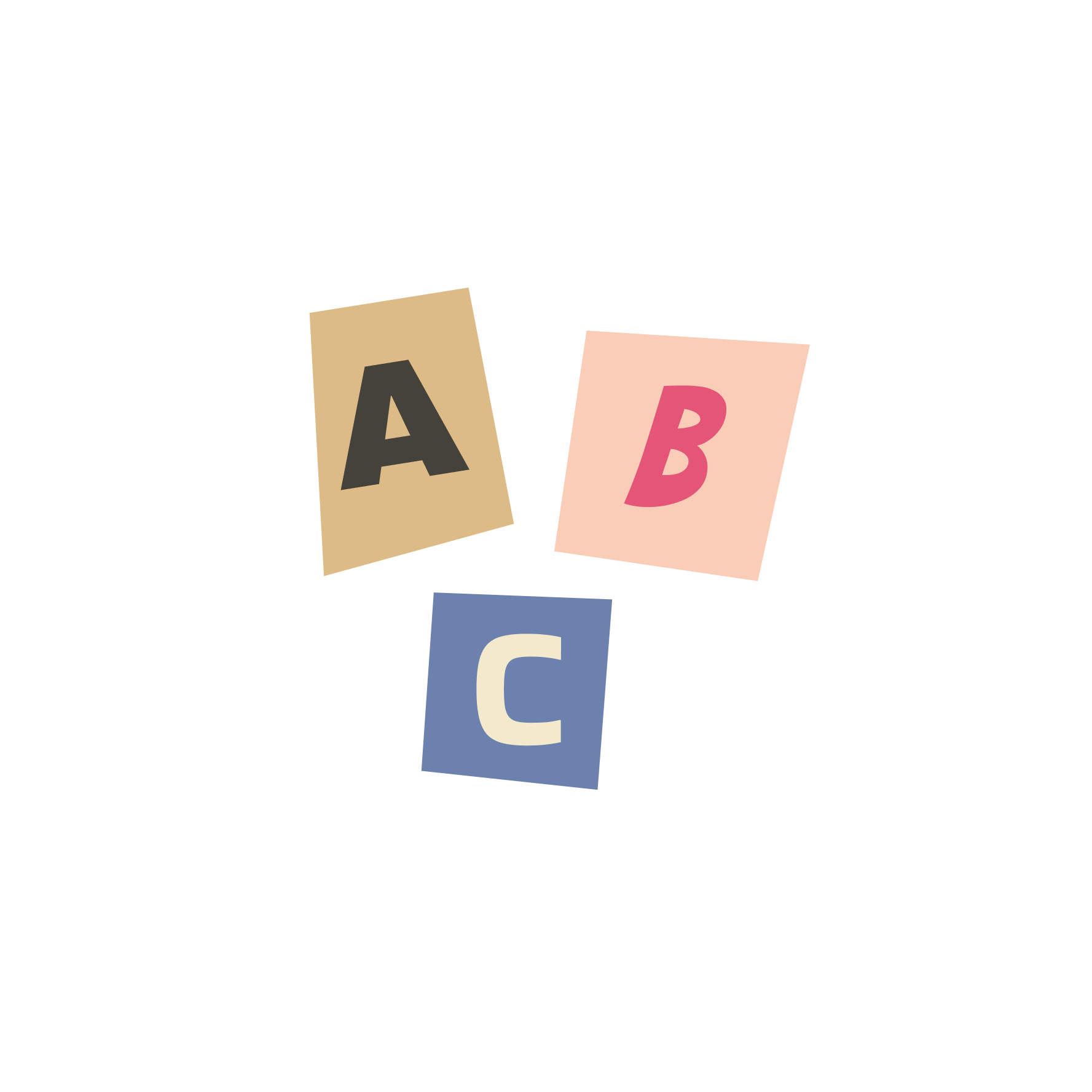 ransom letters sticker sheet (cut-out alphabet)