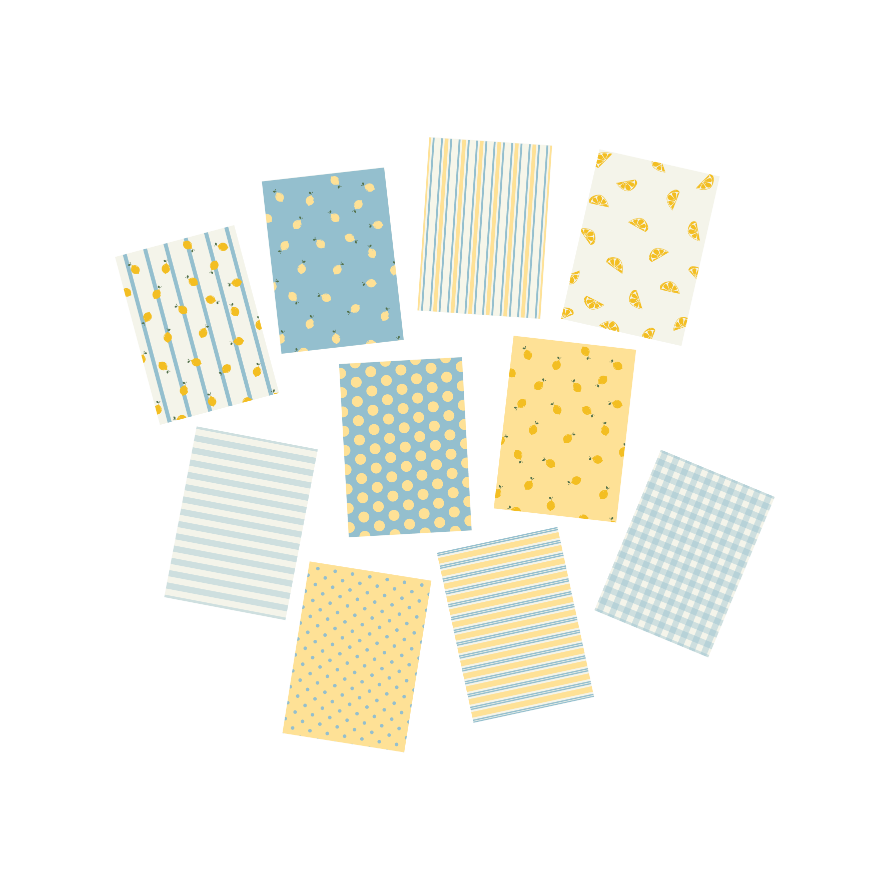 santorini scrapbook paper sheets (pack of 10)