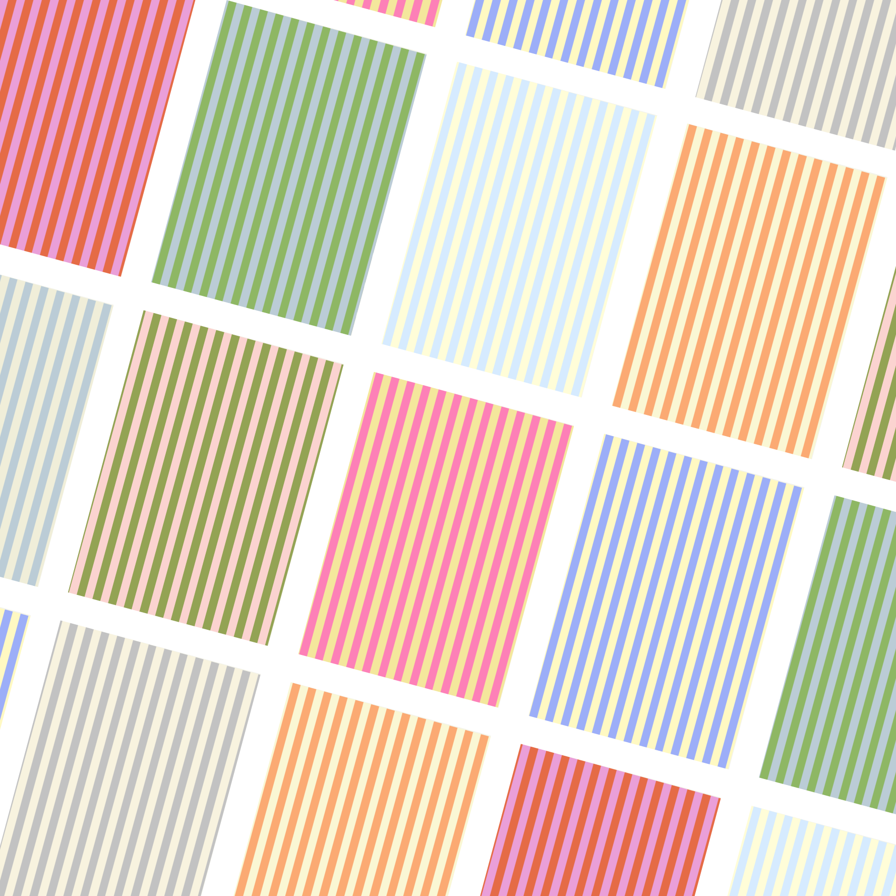 stripes self-adhesive scrapbooking paper (pack of 10)