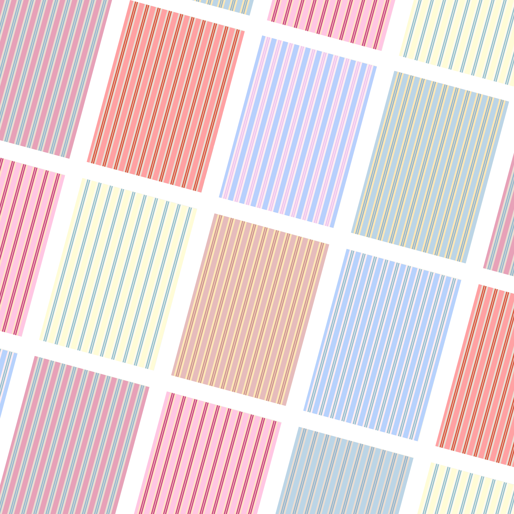 pinstripe self-adhesive scrapbooking paper (pack of 10)